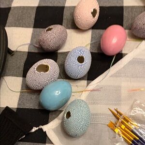Decorative Painted Eggs Set
